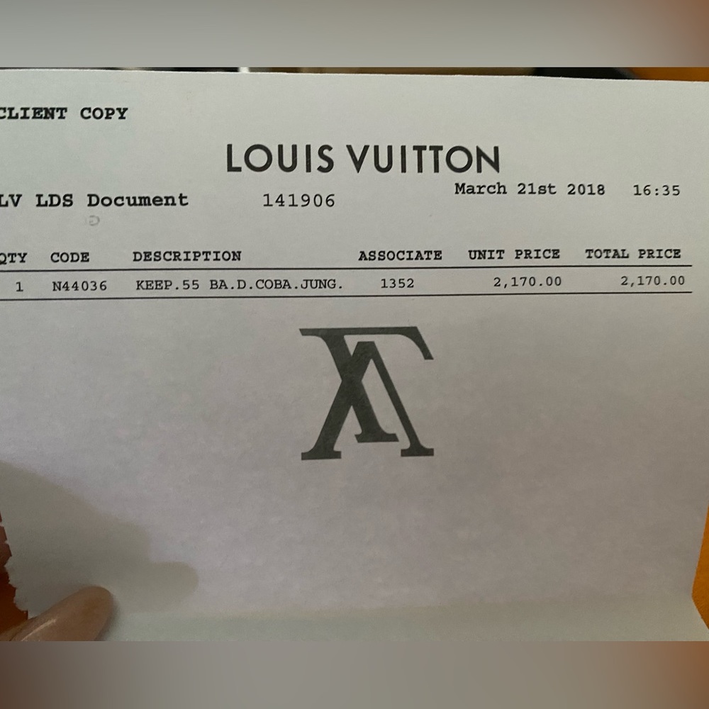 Louis Vuitton Special Edition Cobalt Jungle 55 Duffle. Excellent condition - Picture 9 of 9